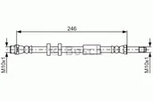 Przewody hamulcowe - Bosch Przewód hamulcowy giętki BOSCH 1987481714 1987481714 - miniaturka - grafika 1
