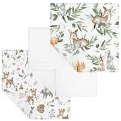 Pieluchy - PIELUSZKI ULEWAJKI MUŚLINOWE 30 x 30 cm BAWEŁNA 3 SZTUK PRODUKT POLSKI - miniaturka - grafika 1