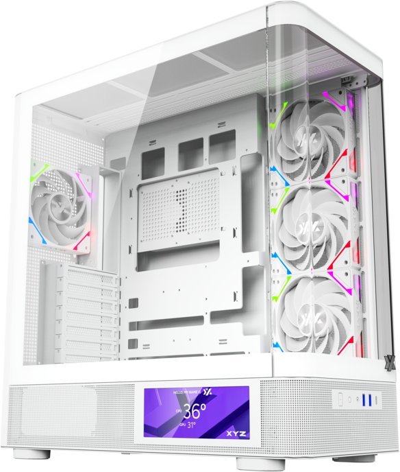 Obudowa XYZ PC GEAR Quantum Pro ARGB biała X-CS-QUANTUMPRO-W