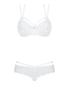 Bielizna-860-set-2 Komplet 2-częściowy Biały L/xl - Komplety bielizny - miniaturka - grafika 1