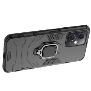 Ring Armor etui do Xiaomi Redmi Note 12 5G / Poco X5 5G pancerny pokrowiec uchwyt magnetyczny ring czarne - Etui i futerały do telefonów - miniaturka - grafika 10