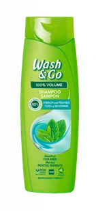 Wash&Go Menthol Szampon do włosów dla mężczyzn Siła i świeżość (360 ml) - Szampony do włosów - miniaturka - grafika 1