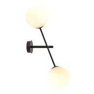 Lampy ścienne - Emibig Linear kinkiet 2-punktowy czarny/biały 1169/K2 - miniaturka - grafika 1