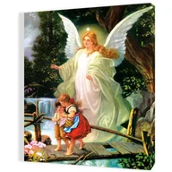 Ikony i obrazy sakralne - Obraz religijny na płótnie Anioł Stróż - miniaturka - grafika 1