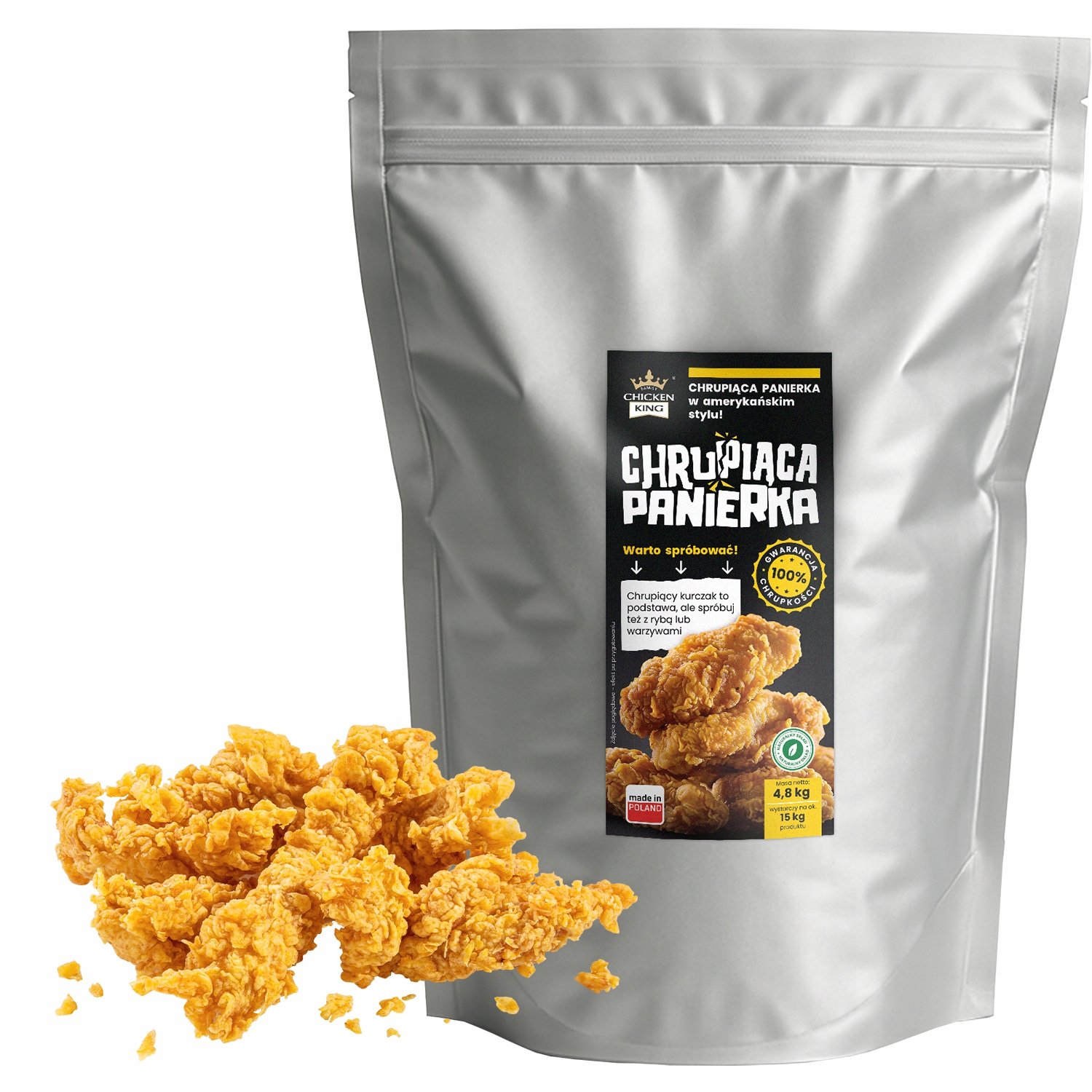 Chrupiąca panierka do kurczaka w amerykańskim stylu kfc Chicken King 4,8kg