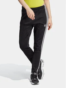 adidas Spodnie dresowe adicolor SST IK6600 Czarny Slim Fit - Spodnie sportowe damskie - miniaturka - grafika 1