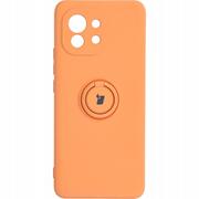 Etui i futerały do telefonów - Bizon Etui Case Silicone Ring Xiaomi Mi 11 pomarańczowe BCSRMI11OR - miniaturka - grafika 1