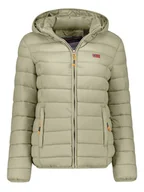 Kurtki damskie - Geographical Norway Kurtka pikowana "Atikolor" w kolorze jasnozielonym - miniaturka - grafika 1
