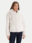 Płaszcze damskie - Guess Futro W0BL0N WDCH0 Écru Regular Fit - miniaturka - grafika 1