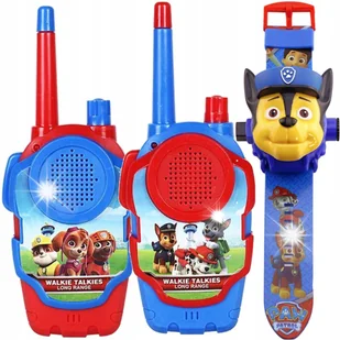 PSI PATROL ZESTAW DO ZABAWY ZEGAREK Z PROJEKTOREM CHASE + 2x WALKIE TALKIE - Projektory dla dzieci PSI PATROL ZESTAW DO ZABAWY ZEGAREK Z PROJEKTOREM CHASE + 2x WALKIE TALKIE - Projektory dla dzieci - miniaturka - grafika 1