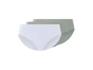 Majtki damskie - esmara® Majtki figi prążkowane damskie, 3 pary (Zielony/biały, S(36/38)) - miniaturka - grafika 1