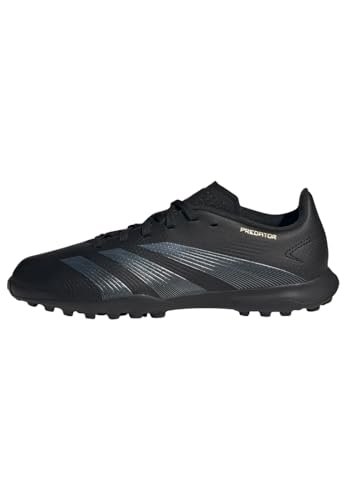 adidas Predator League J Buty piłkarskie Turf Trawa Buty, Core Black/Carbon/Gold Met, 31,5 EU, Core Black Carbon Gold Met, 31.5 EU