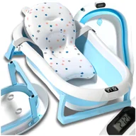 Wanienki dla dzieci - WANIENKA SKŁADANA dla dziecka niemowląt SILIKONOWA TERMOMETR LCD PODUSZKA - miniaturka - grafika 1