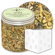 Herbata - Herbata zielona SPOKÓJ o smaku rozgrzewającego imbiru z nutą kojącego miodu - herbata liściasta sypana mieszanka napar susz - gotowa na prezent upom.. - miniaturka - grafika 1