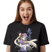 Koszulki i topy damskie - KOSZULKA Damska L Anime Manga Dziewczyna Wzory - miniaturka - grafika 1