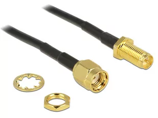 Delock Adapter RP-SMA &gt RP-SMA 200mm 88876 88876 - Wtyczki i adaptery - miniaturka - grafika 1