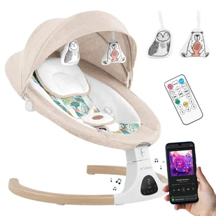 Elektryczny bujaczek-leżaczek Tulano Astrid 35, automatyczne bujanie, bluetooth, Beżowy - Leżaczki i huśtawki Elektryczny bujaczek-leżaczek Tulano Astrid 35, automatyczne bujanie, bluetooth, Beżowy - Leżaczki i huśtawki - miniaturka - grafika 1