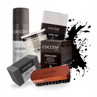 Krem Czarny do Butów z Impregnatem i Akcesoriami Coccine Zestaw 6w1 - Środki do obuwia i ubrań Krem Czarny do Butów z Impregnatem i Akcesoriami Coccine Zestaw 6w1 - Środki do obuwia i ubrań - miniaturka - grafika 1