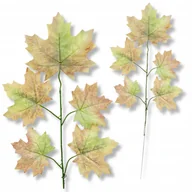 Sztuczne kwiaty - Sztuczny Omszały Liść Klonu Liście do bukietu Gałązka ozdobna 12 sztuk - miniaturka - grafika 1
