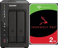 Serwery plików NAS i macierze dyskowe - Serwer plików Qnap TS-253E-8G + Seagate IronWolf 2TB ST2000VN003 - miniaturka - grafika 1