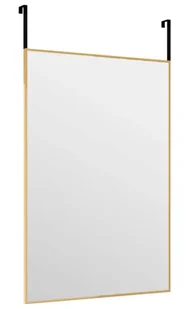 Złote lustro wiszące na drzwi w stylu W7-A17 - Lustra - miniaturka - grafika 1