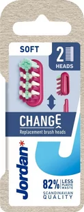 Jordan Change Soft Wymienne Główki do szczoteczki do zębów 1op.-2szt - mix kolorów - Szczoteczki do zębów - miniaturka - grafika 1