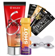Balsamy i kremy do opalania - Soleo Excited 150ml Bronzer Rozgrzewający Z Efektem Tingle + Gratisy - miniaturka - grafika 1