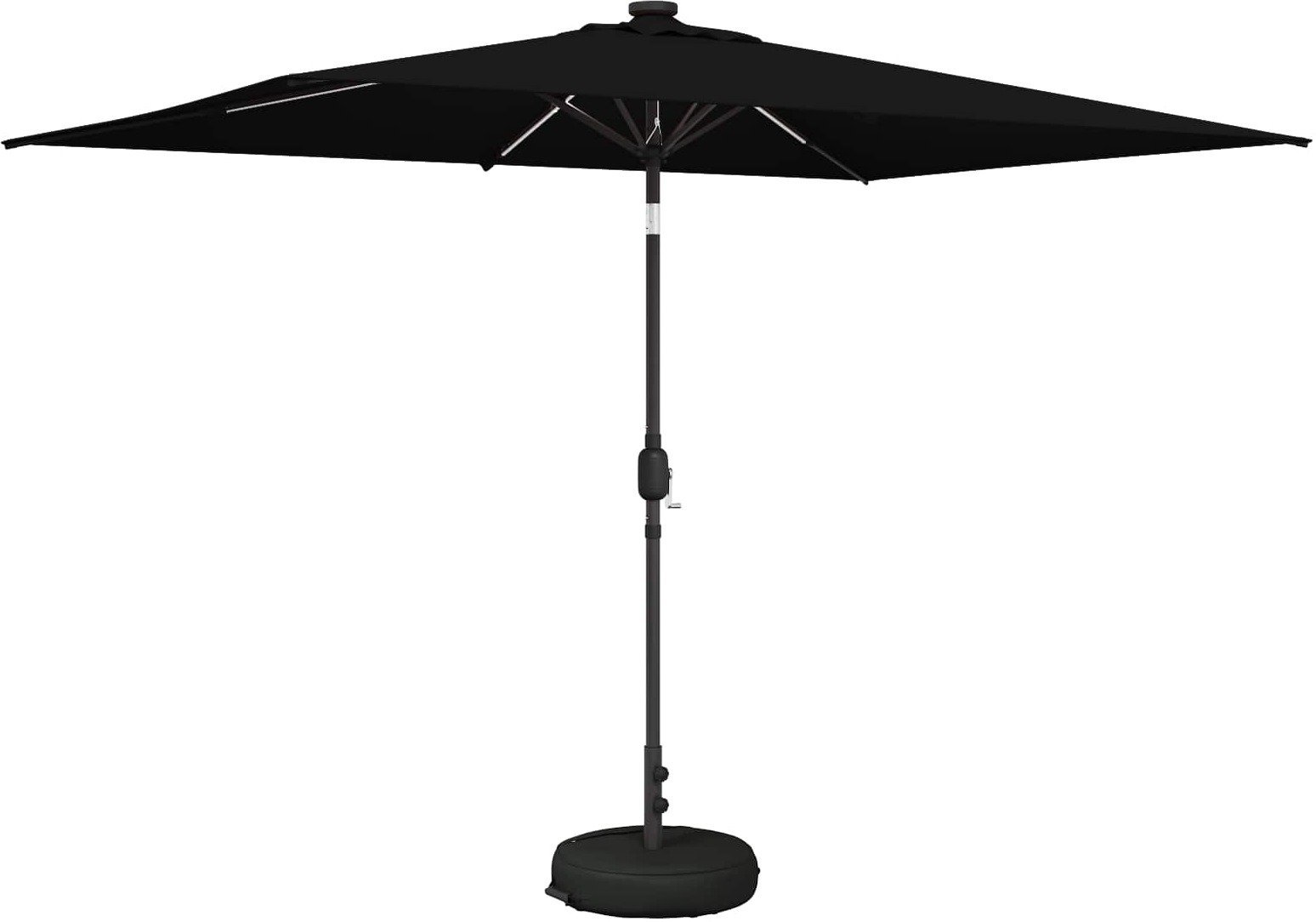vidaXL vidaXL Parasol ogrodowy z LED-owymi lampkami 200 x 300 cm Poliester