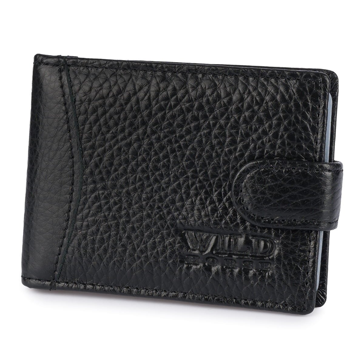 Etui na Karty Dokumenty Skórzane Wild Horse Czarne