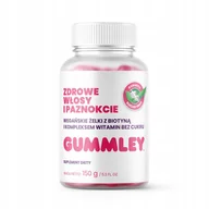 Włosy, skóra, paznokcie - Gummley, Włosy I Paznokcie Żelki Z Biotyną Bez Cukru, 150g - miniaturka - grafika 1