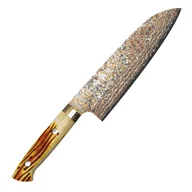 Noże kuchenne - Takeshi Saji OBB Black VG-10 Color Nóż Santoku 18 cm - miniaturka - grafika 1