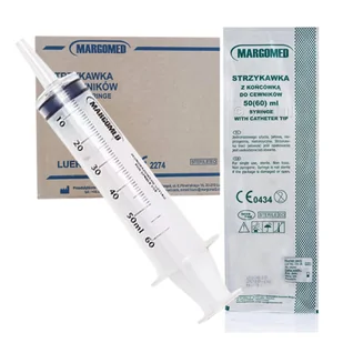 Strzykawka cewnikowa 50ml Margomed 85szt - Meble i wyposażenie gabinetów medycznych - miniaturka - grafika 1