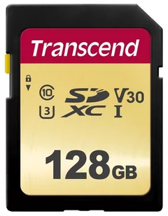 TRANSCEND TS128GSDC500S, SDXC, 128 GB - Karty pamięci - miniaturka - grafika 1