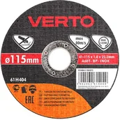 Tarcze do pił - Verto Tarcza do cięcia metalu 115x1.0x22mm, , 61H404 - miniaturka - grafika 1