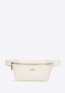 Nerki - Damska nerka ze skóry naturalnej o fakturze groszkowej kremowa - miniaturka - grafika 1