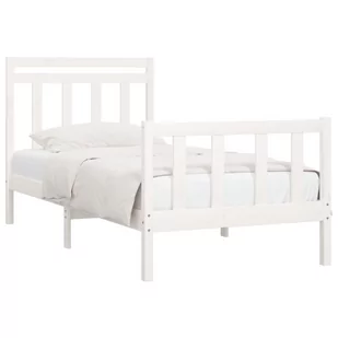 Lumarko Rama łóżka, biała, lite drewno sosnowe, 90x200 cm - Łóżka - miniaturka - grafika 4