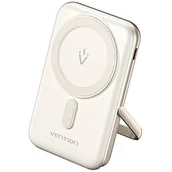 Powerbanki - Powerbank VENTION Magnetic Wireless 10000mAh 20W Biały - miniaturka - grafika 1