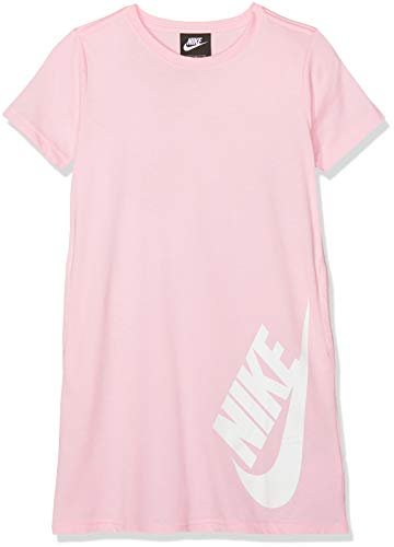Nike Dziecięca sukienka G NSW TSHIRT, aluminium/Indigo Force, XS