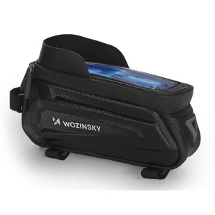 Wozinsky Torba rowerowa na ramę 1,7l pokrowiec na telefon czarny (WBB28BK) - Etui i futerały do telefonów - miniaturka - grafika 1