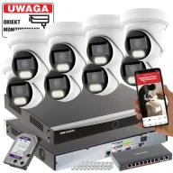 Zestawy do monitoringu - Monitoringu stacji benzynowej Hikvision DS-2CD2H43G2-LIZS2U(2.8-12mm) 4MPX MotoZoom Smart Hybrid Light Acusense - miniaturka - grafika 1