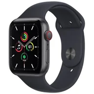 Smartwatch - Apple Watch SE 44/Space Gray Aluminium/Midnight SportLTE - miniaturka - grafika 1