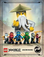 Puzzle - PUZZLE LEGO Ninjago Movie + IMIĘ Pudełko 120 el. - miniaturka - grafika 1