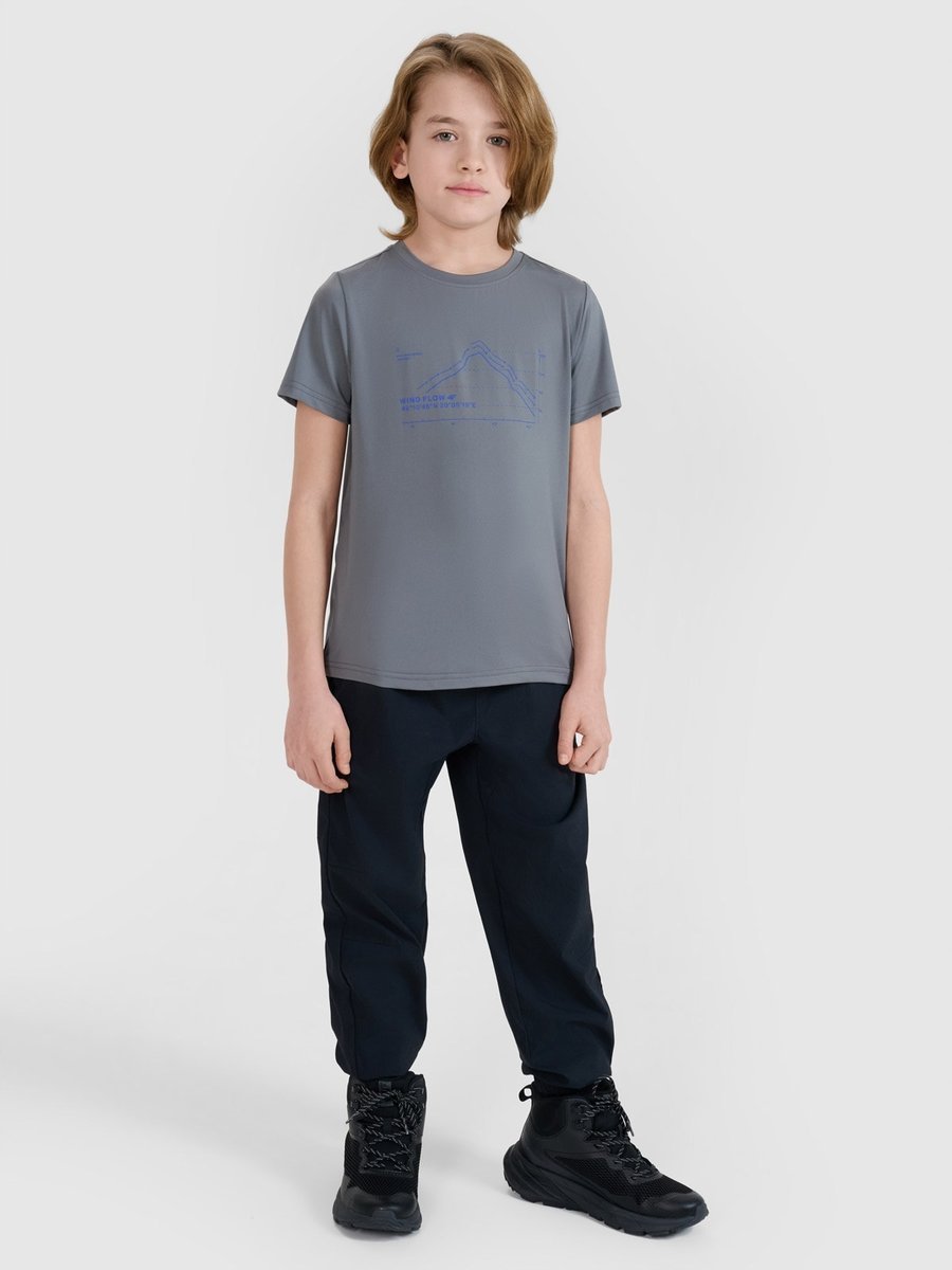 T-SHIRT CHŁOPIĘCY 4F KOSZULKA SPORTOWA SZYBKOSCHNĄCA 134/140 TFTSM1212 SS25