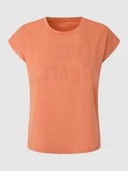 Koszulki i topy damskie - Pepe Jeans Koszulka w kolorze pomarańczowym - miniaturka - grafika 1