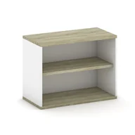 Inne meble biurowe - B2B Partner Nadstawka otwarta, 800 x 400 x 600 mm, biały/dąb sonoma 437503 - miniaturka - grafika 1