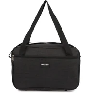 Akcesoria podróżnicze - Lekka torba podróżna bagaż podręczny Bellugio czarna - miniaturka - grafika 1