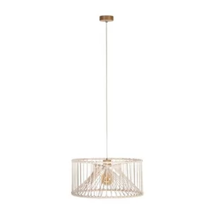 Britop Skandynawska LAMPA wisząca REVE 184417174 okrągła OPRAWA boho ZWIS pleciony kremowy - Lampy sufitowe - miniaturka - grafika 1