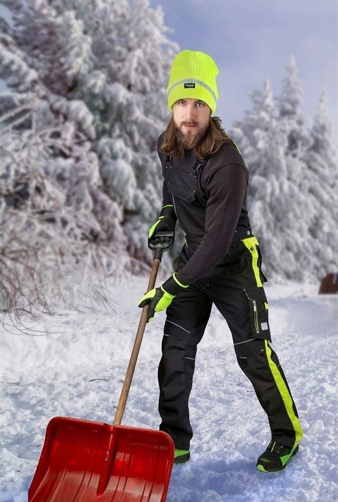 Ardon NEON H6472 - zimowe spodnie ogrodniczki z kieszenią na nakolannki 3XL