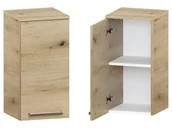 Szafki łazienkowe - Słupek Łazienkowy ATHD 35 cm DW Lewy - Dąb Evoke Coast Mat - Uchwyty Stal Szczotkowana - miniaturka - grafika 1