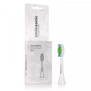 SmileSonic KOŃCÓWKI WYBIELAJĄCE SMILESONIC EX / GO - SHINYWHITE białe 2 SZT. - Końcówki do szczoteczek elektrycznych - miniaturka - grafika 1